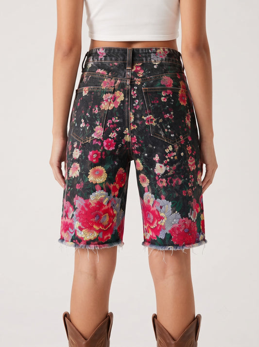 Cactus Bloom RB-BOT08 – Back View – Riley – Black, Pink