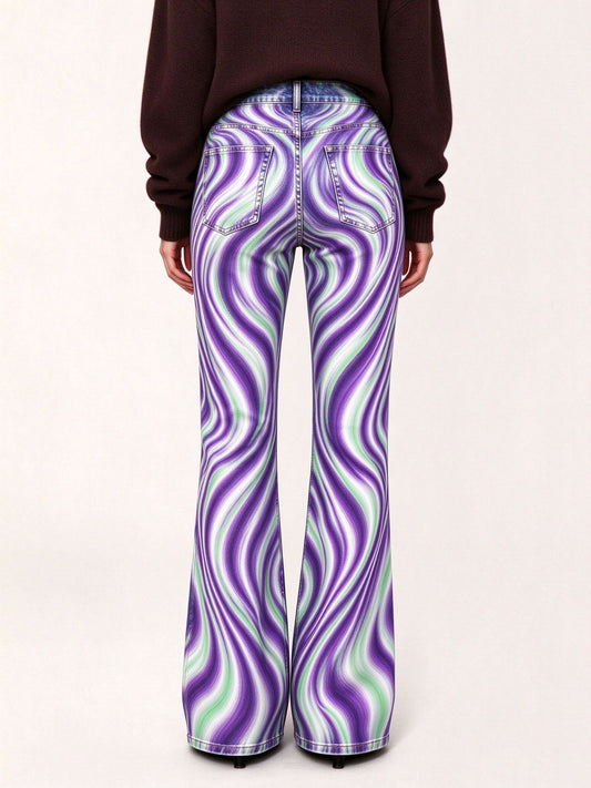 Psychedelic Ride Flare Jeans