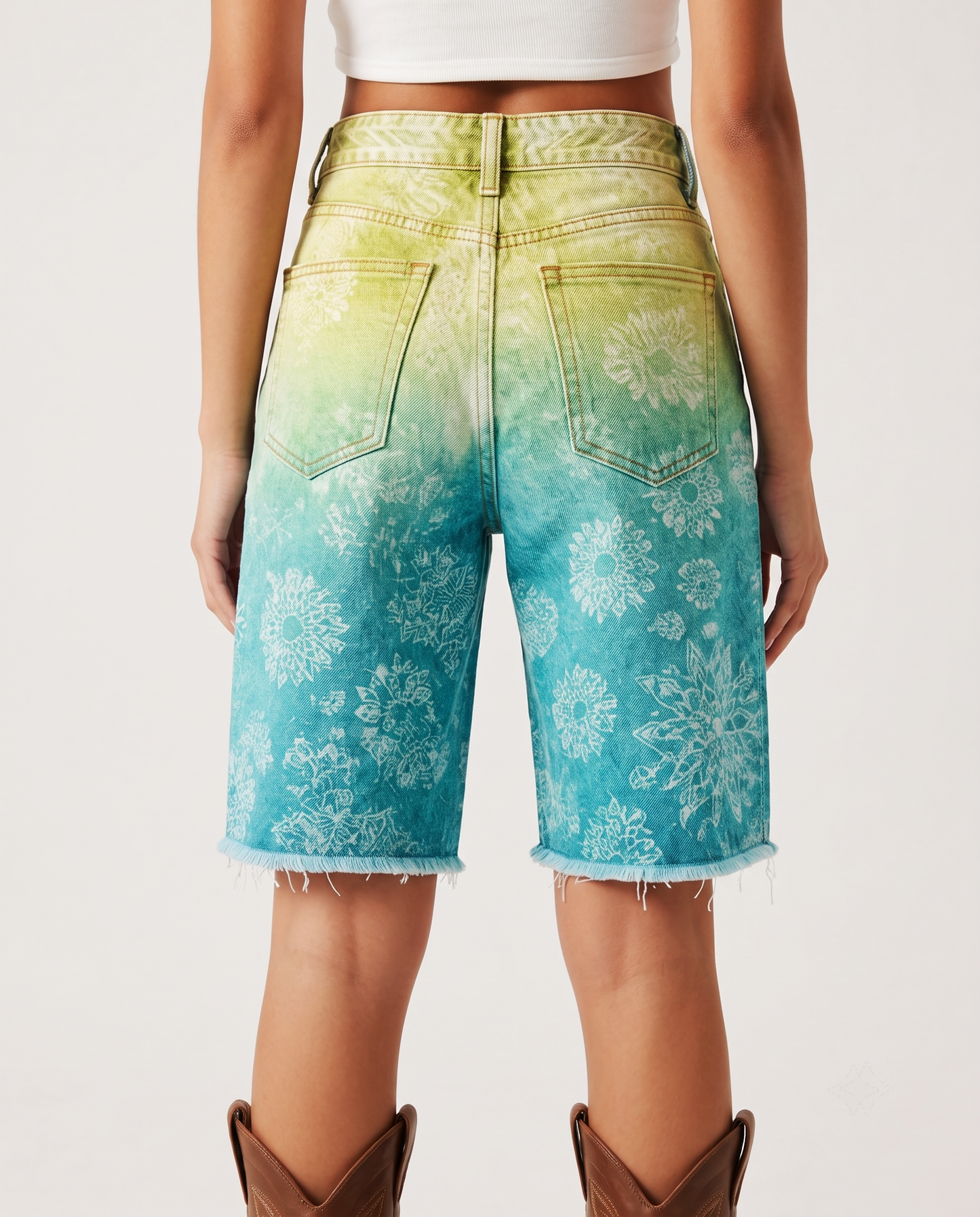 Frost Mesa RB-BOT08 – Back View – Riley – Turquoise to Lime Green Ombre