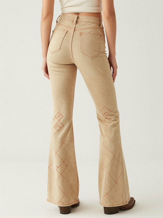 Saddle Stitch RB-BOT04 – Back View – Jessie – Rust / Natural Tan