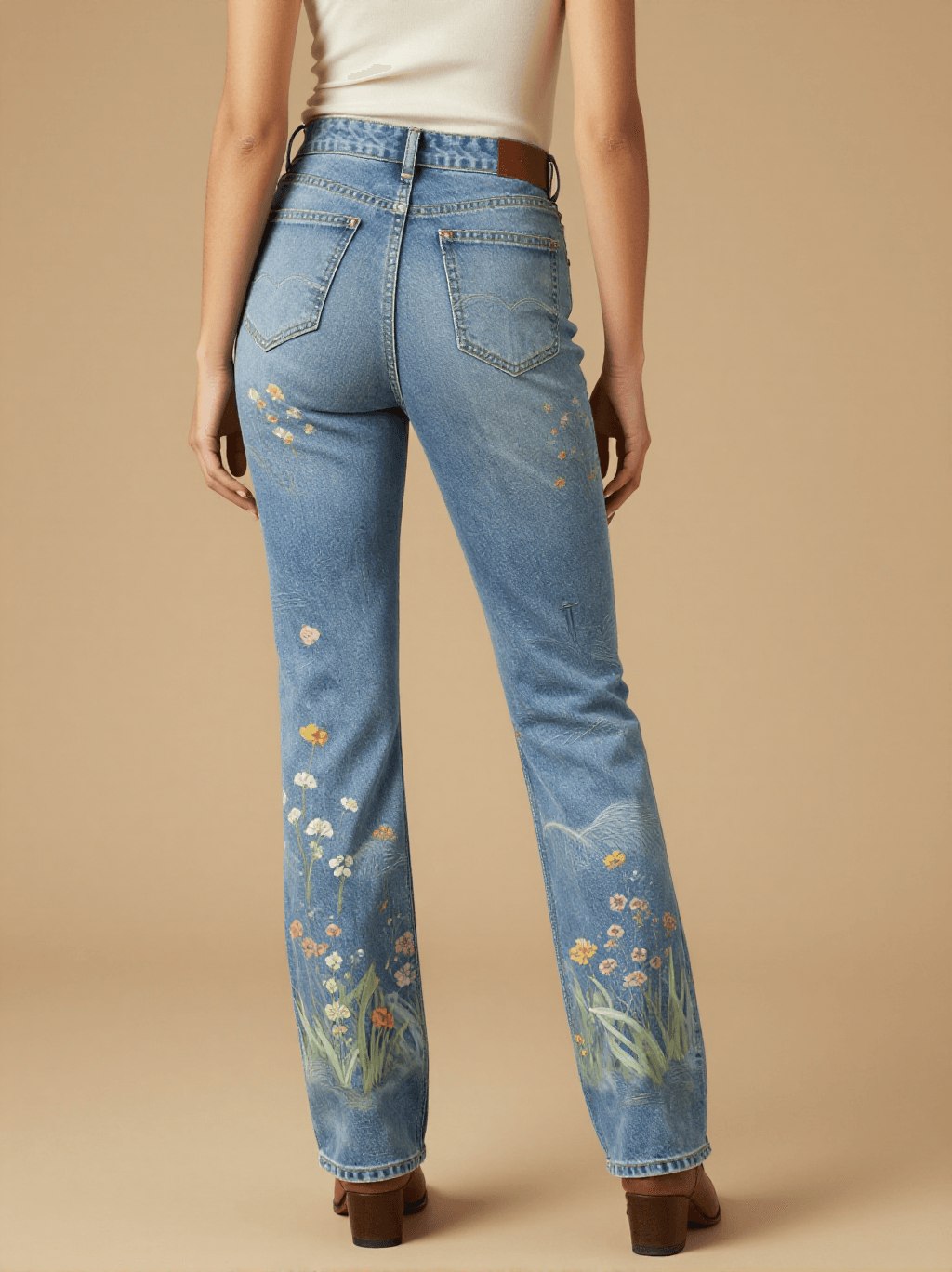 Homestead Bloom Bootcut Jeans – Back View – Jessie