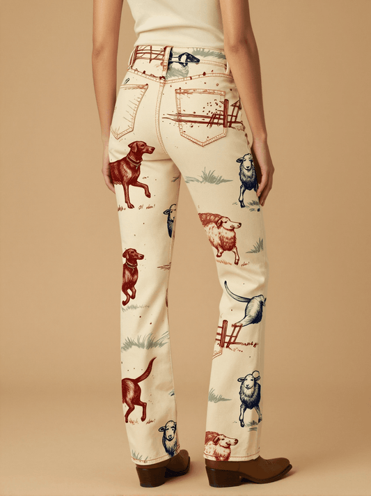 Ranch Dog Roundup Bootcut Jeans – Back View – Jessie