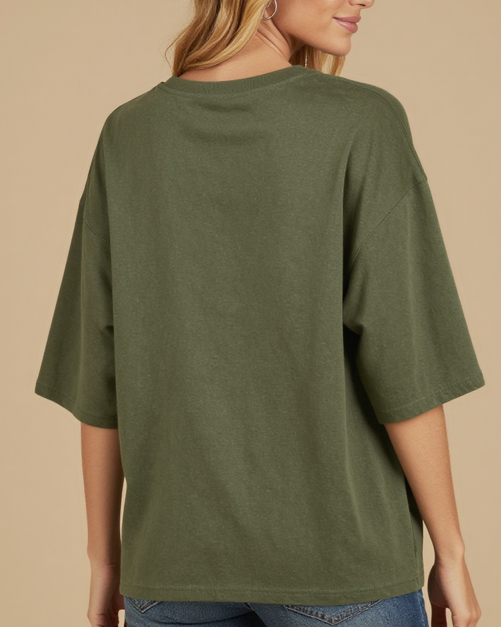 Try Me RB-TOP14 – Back View – Riley – Army Green
