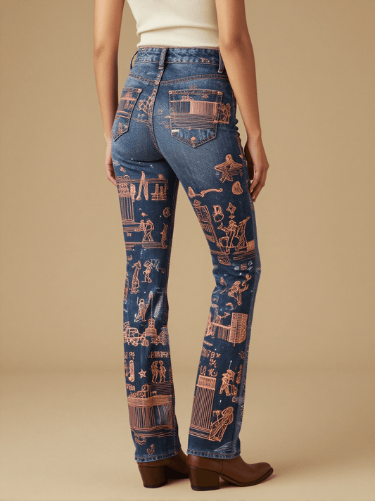 Honky Tonk Highway Bootcut Jeans – Back View – Jessie