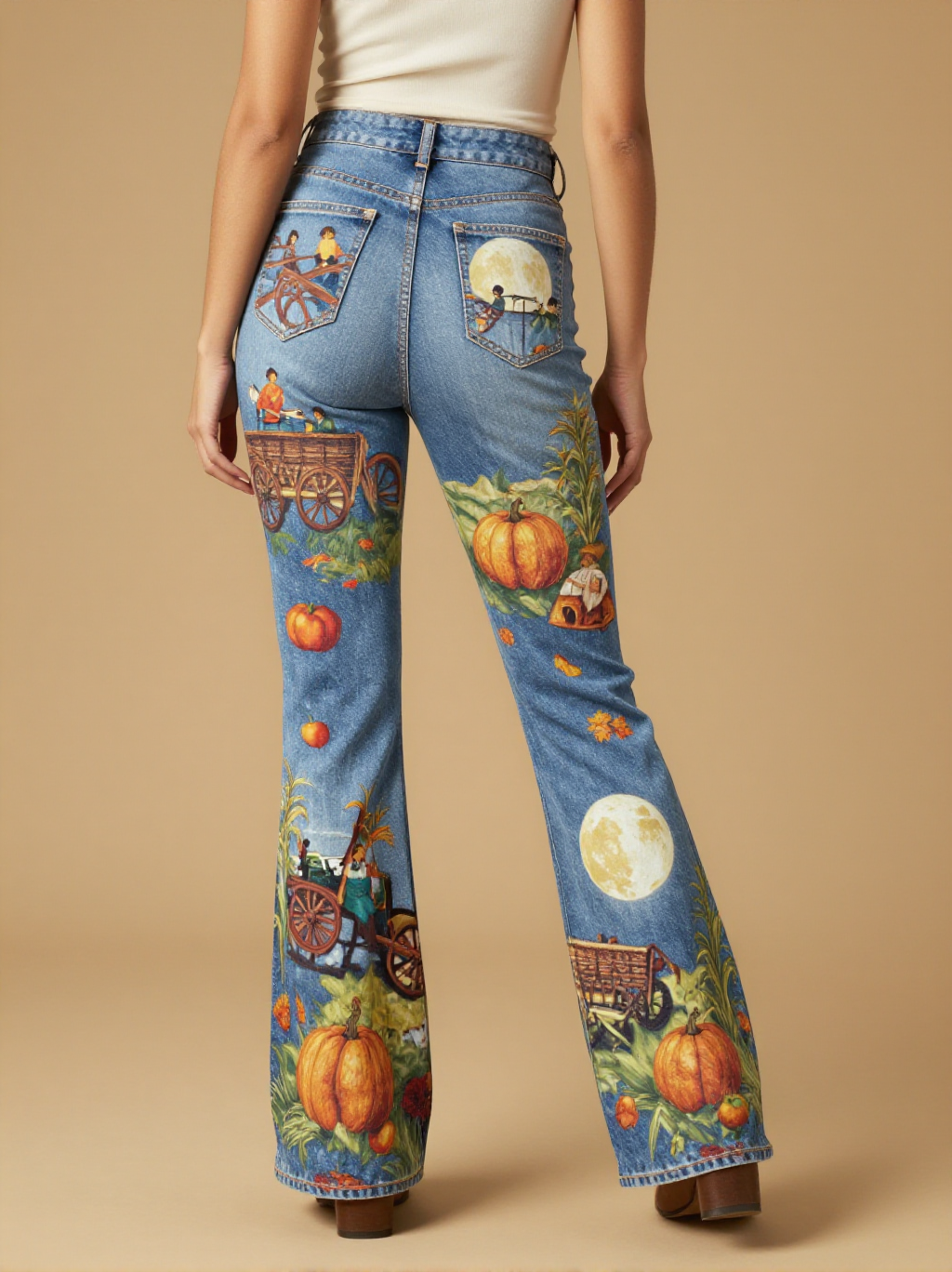 Harvest Moon Hayride RB-BOT04 – Back View – Jessie – Blue Denim