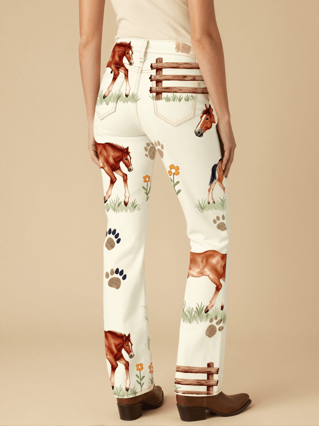 First Steps Bootcut Jeans – Back View – Dottie