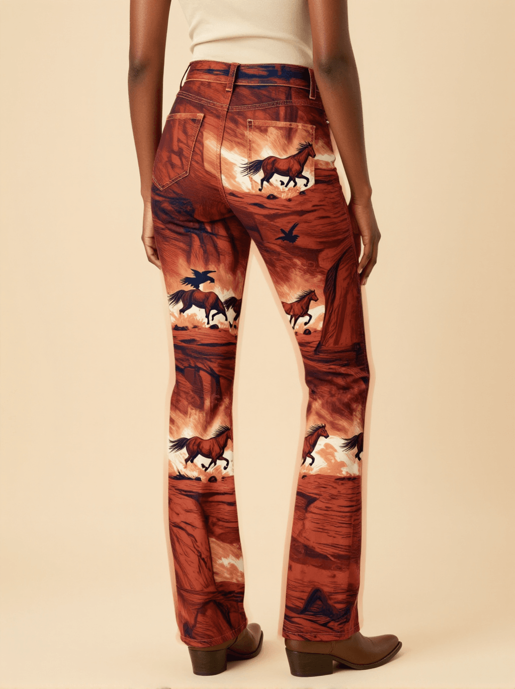 Canyon Run Bootcut Jeans – Back View – Amara