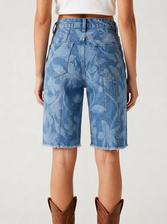Blue Tie-Dye RB-BOT23 – Front View – Riley – Medium Blue
