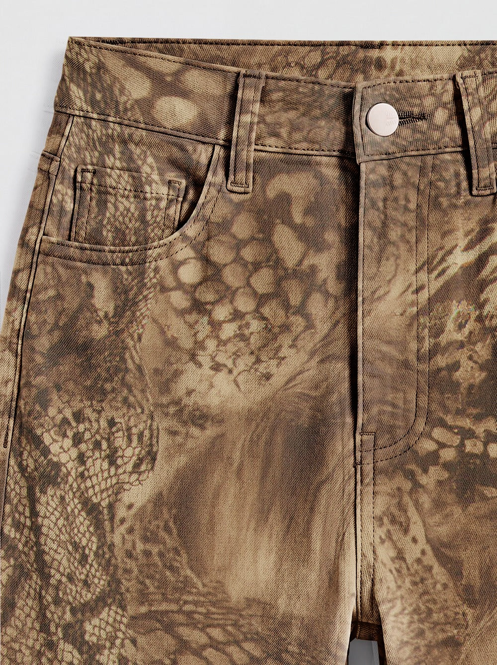 Rattlesnake Hide Bootcut Jeans