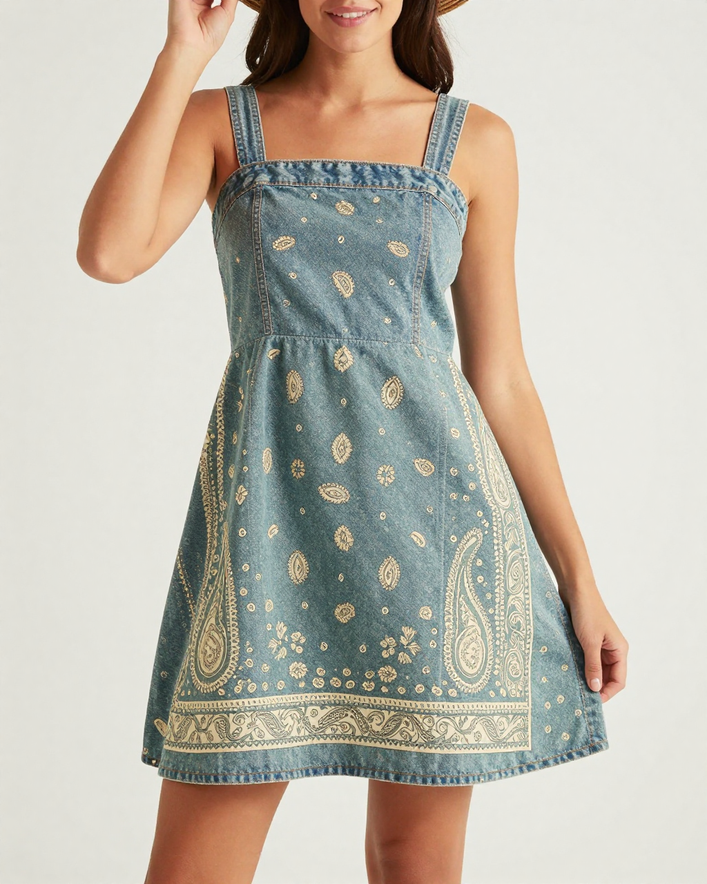 sage boho dress Bandana Structured Mini Print Western Sage/Cream for Women Roanbloom XS Toddler boho maxi dress Sal & Pimenta Color:royal These baby blue bridesmaid