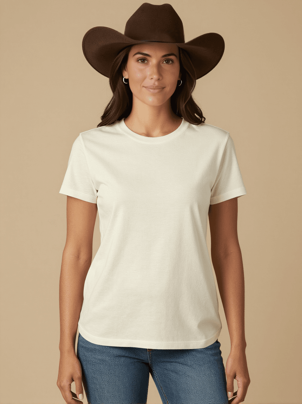Founding Mothers Washed Tee – Front View – Jessie – white