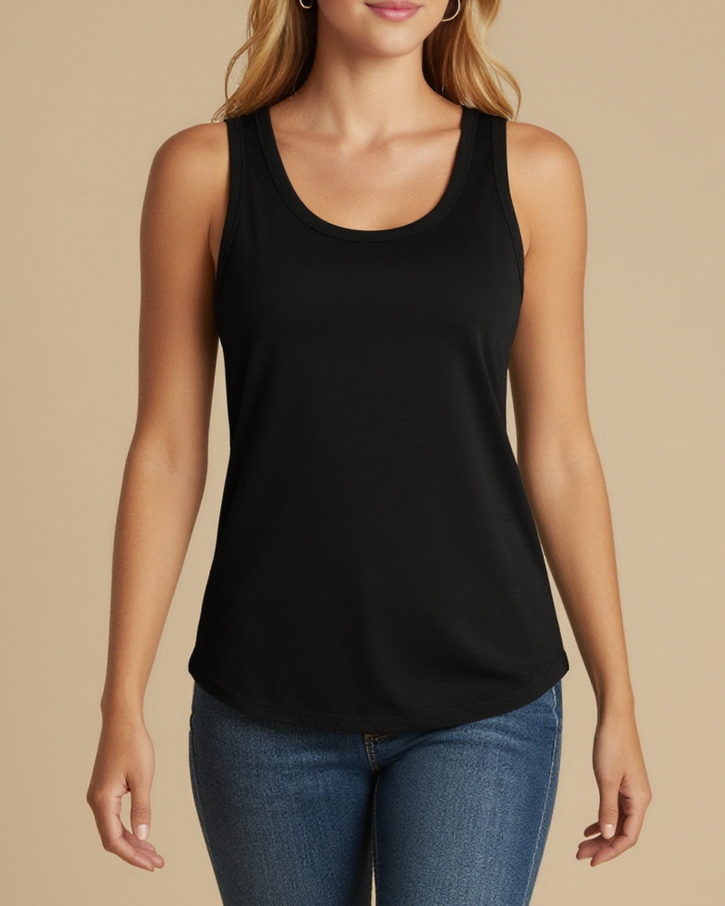 She Runs This Tank Top – Front View – Riley
