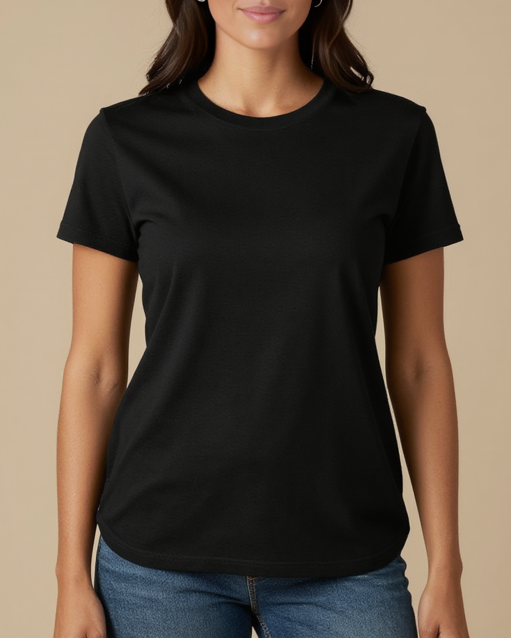 Still Revolutionary Washed Tee – Front View – Jessie – black