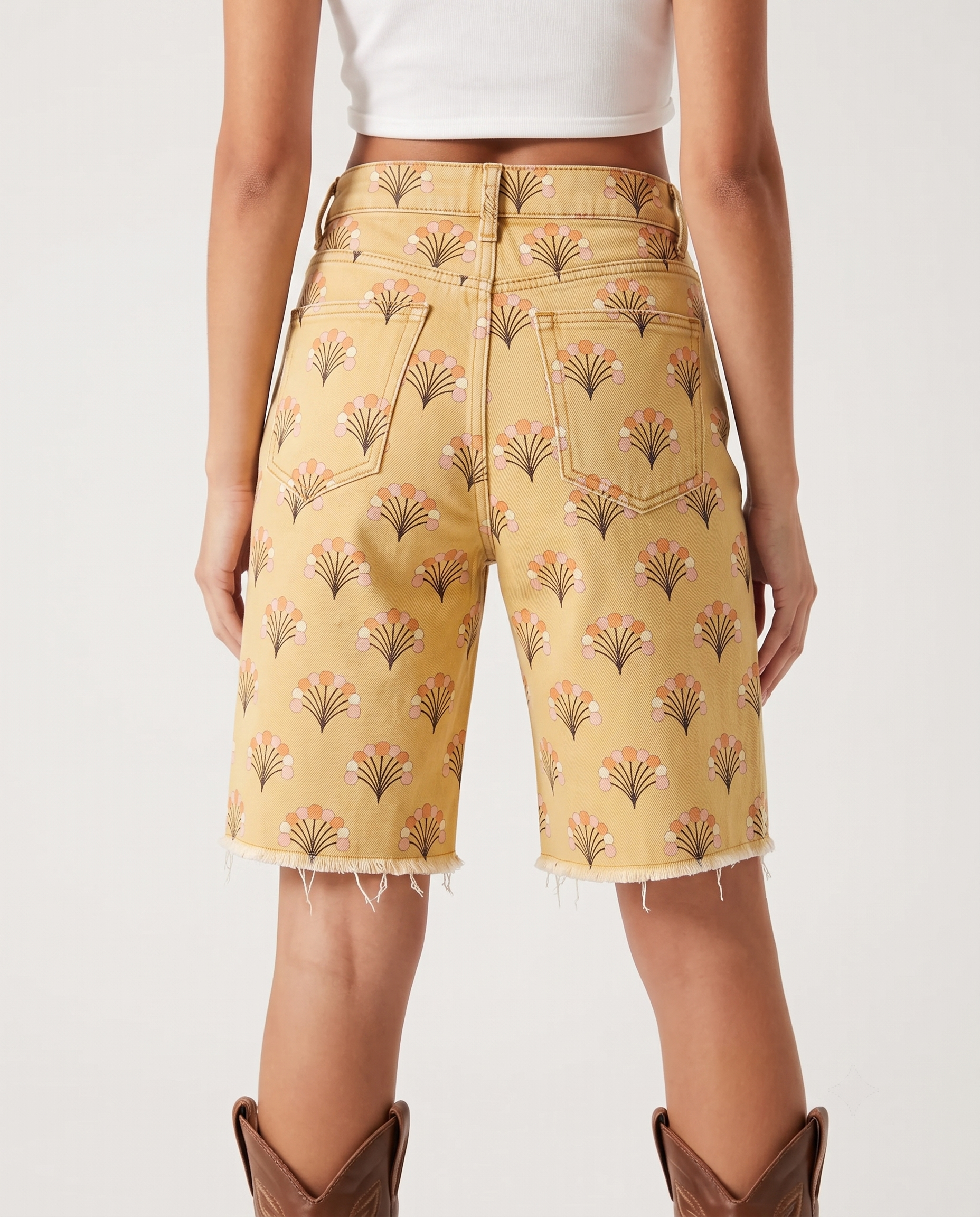 Prairie Spur RB-BOT08 – Back View – Riley – Pale Mustard