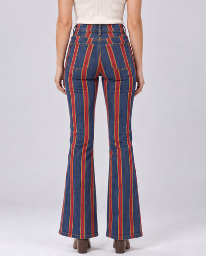 Canyon Stripe Bootcut Jeans