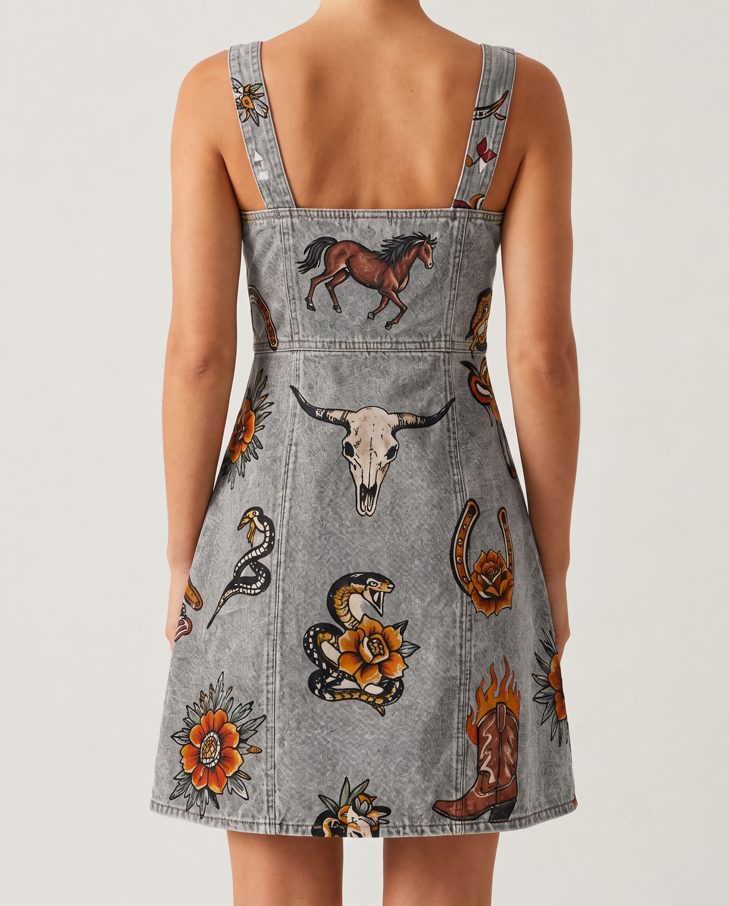 Bronc Buster Flash Structured Mini Dress