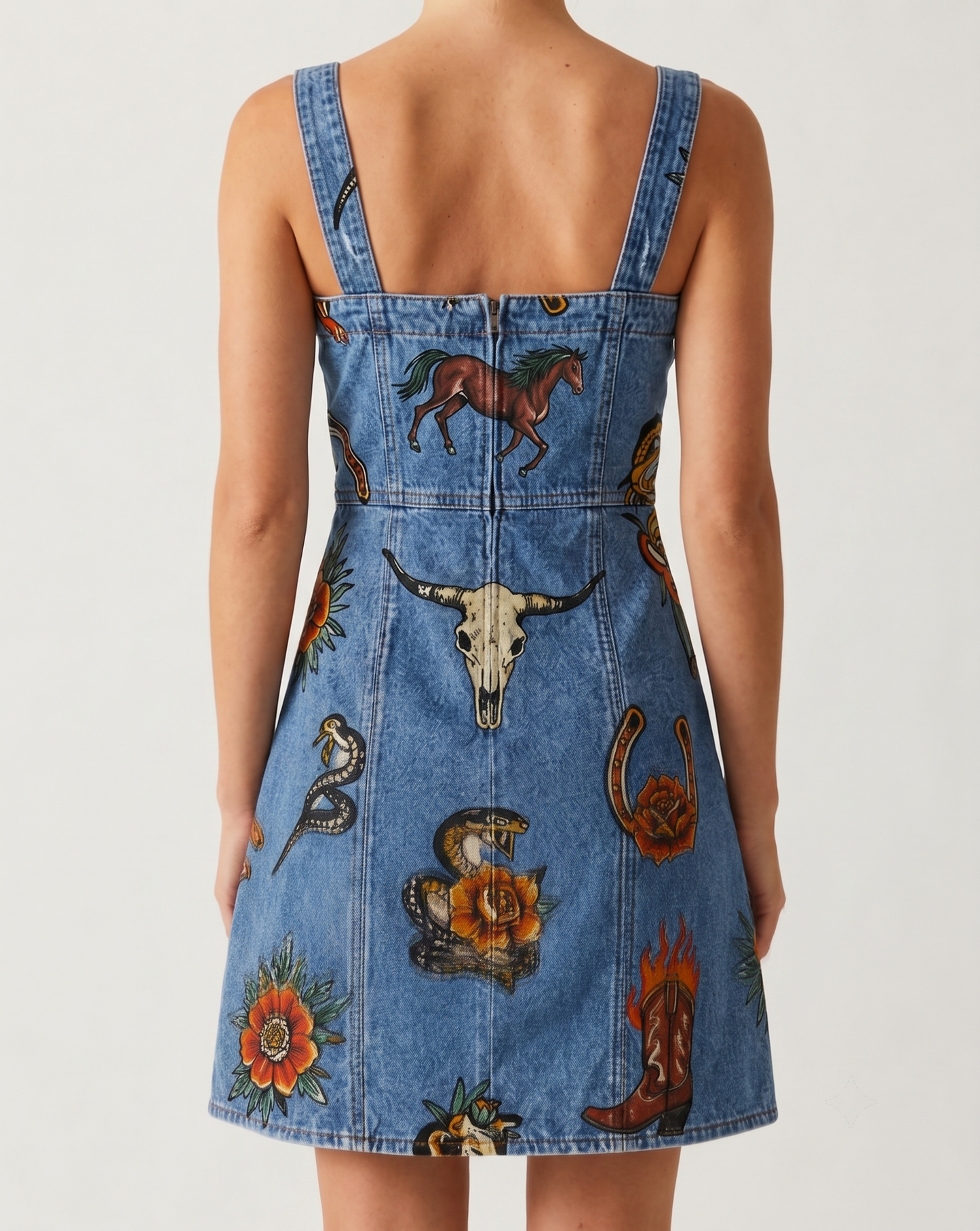Bronc Buster Flash Structured Mini Dress