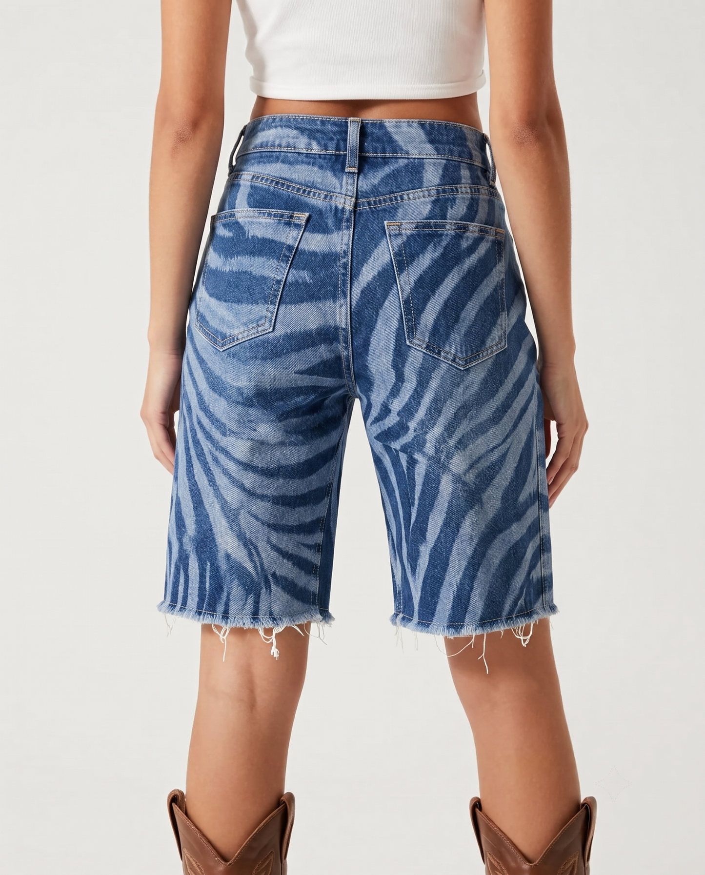 Faded Glory Knee-Length Denim Shorts