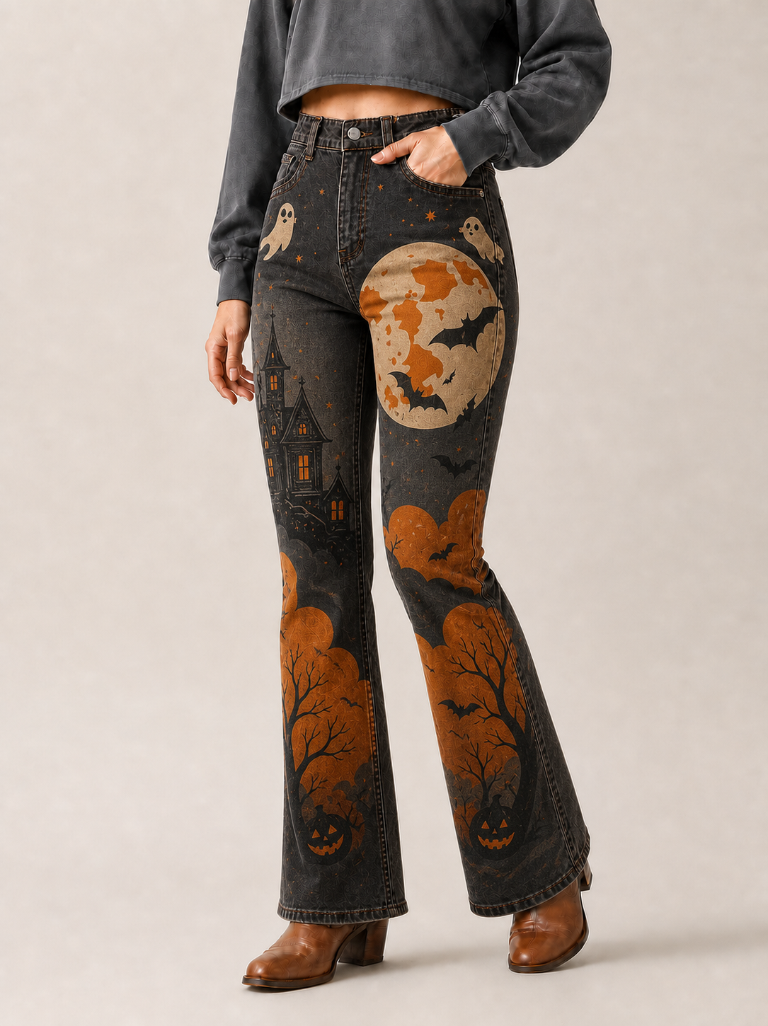 Hollow Moon Ridge Bootcut Jeans