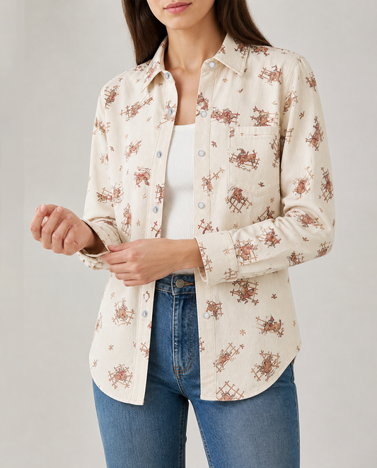 Prairie Rider Long Sleeve Denim Shirt