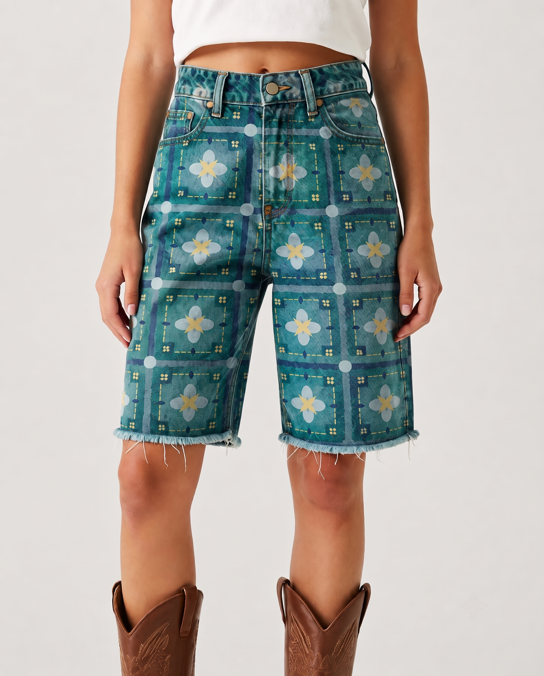 Sage Spur RB-BOT08 – Front View – Riley – Teal Wash