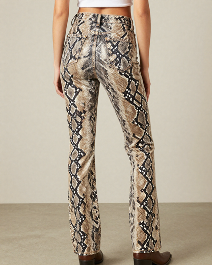 Desert Python Bootcut Jeans - back view