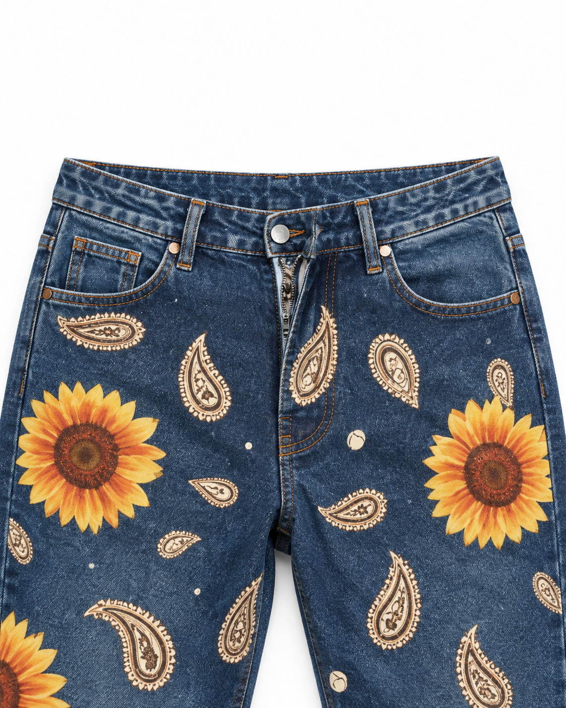 Bandana Bloom Sunflower Bootcut Jeans