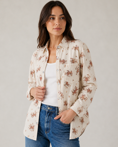 Prairie Rider Long Sleeve Denim Shirt
