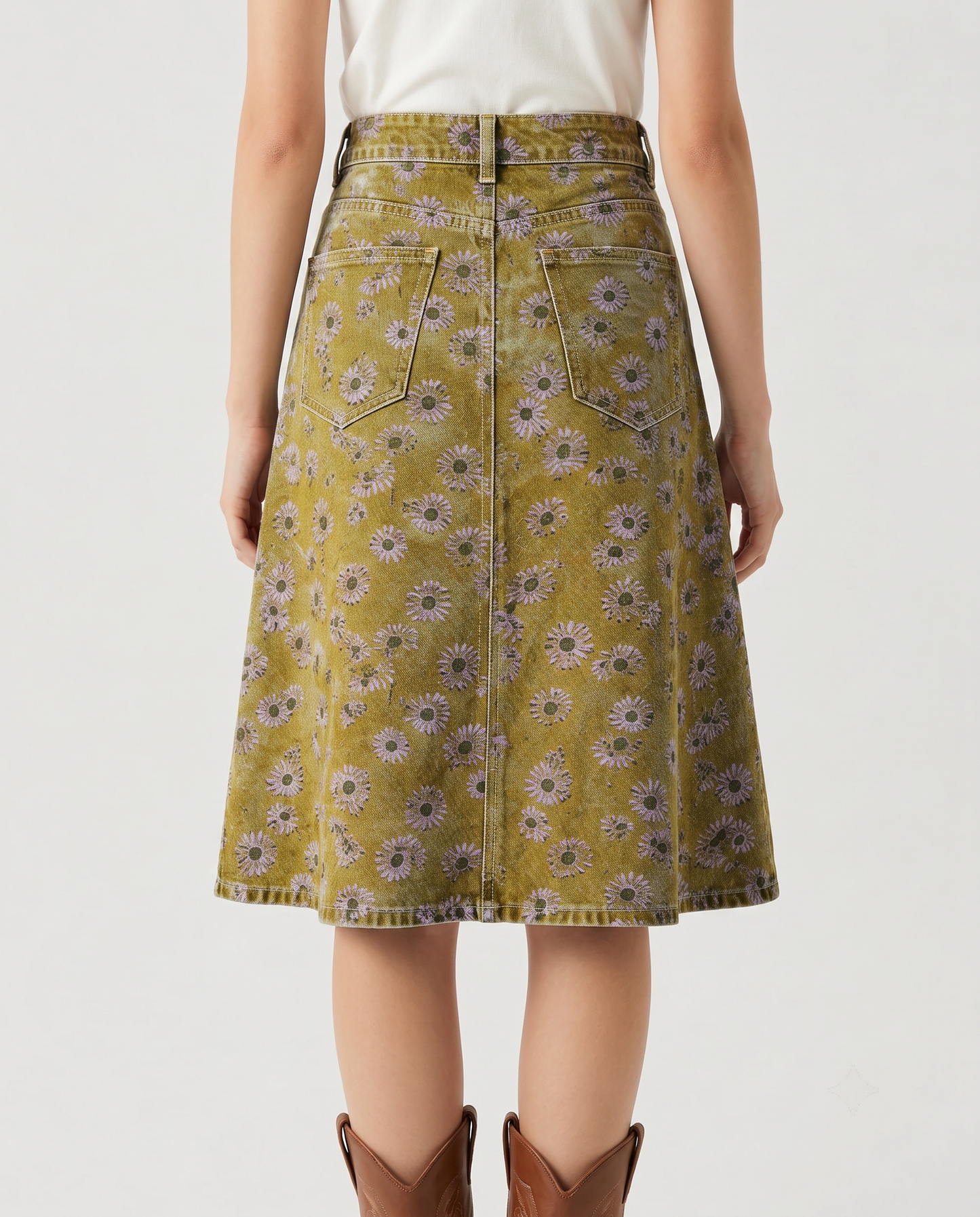 Daisy Rider RB-SKT03 – Back View – Riley – Olive Green
