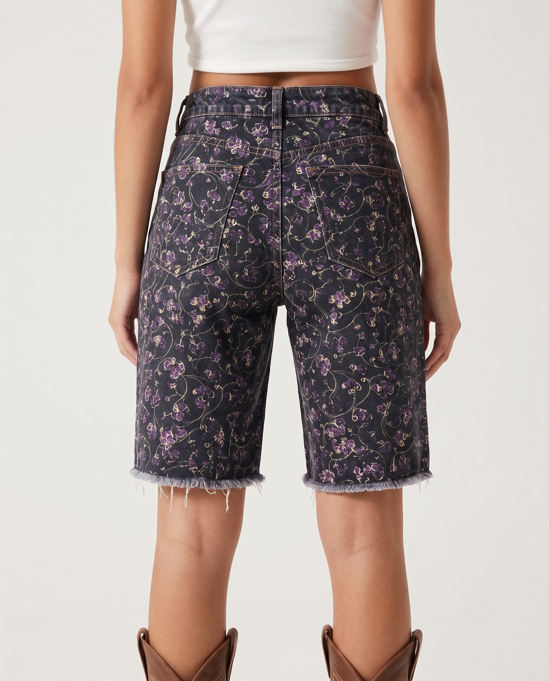Thistle Spur RB-BOT08 – Back View – Riley – Dark Indigo