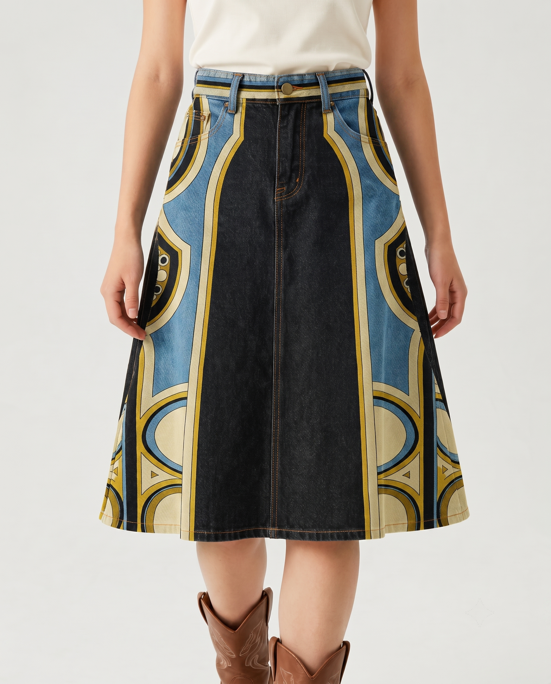 Desert Mirage Dark RB-SKT03 – Front View – Riley – Dark Indigo