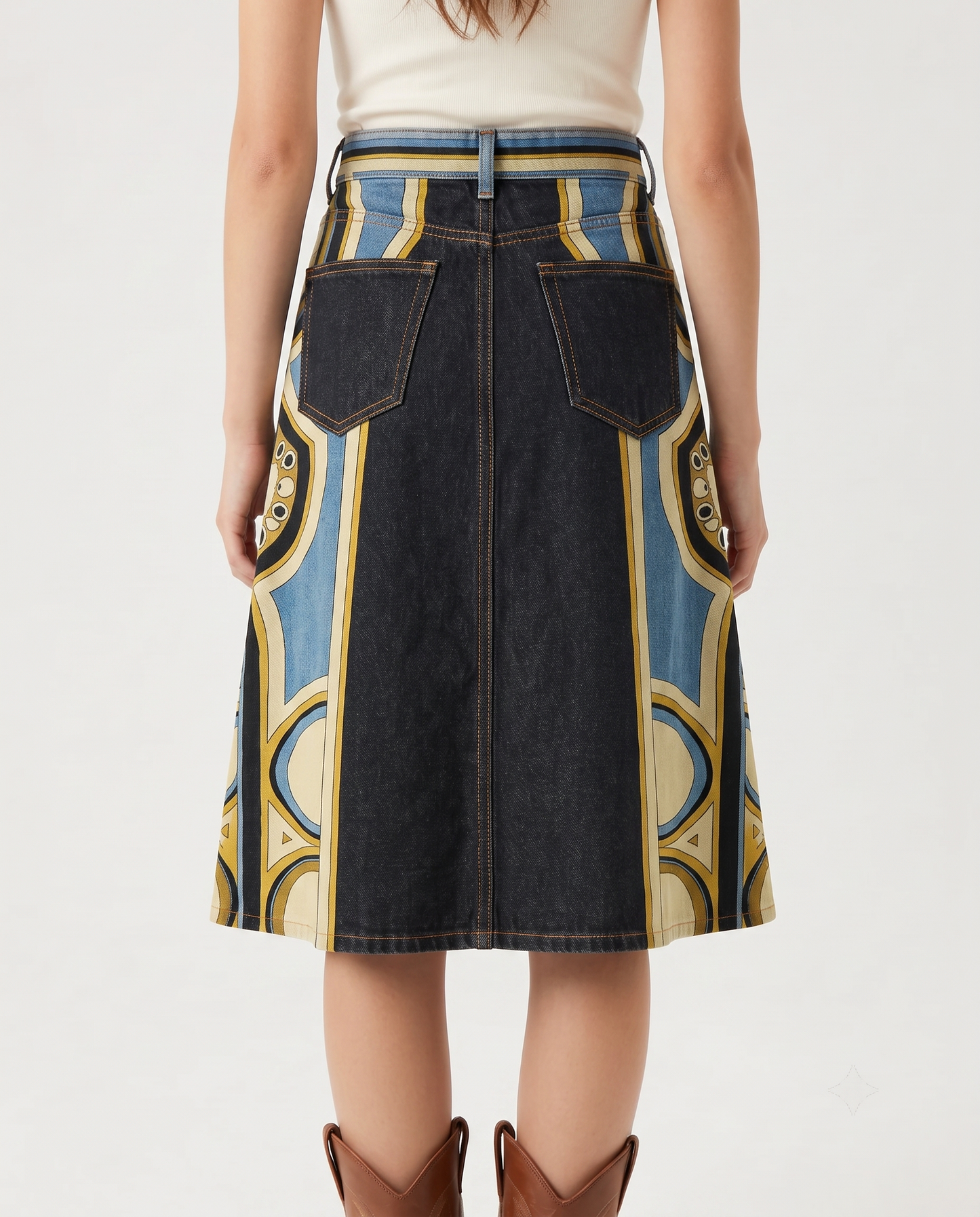 Desert Mirage Dark RB-SKT03 – Back View – Riley – Dark Indigo