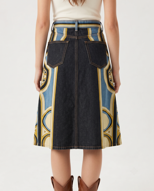 Desert Mirage Dark RB-SKT03 – Back View – Riley – Dark Indigo