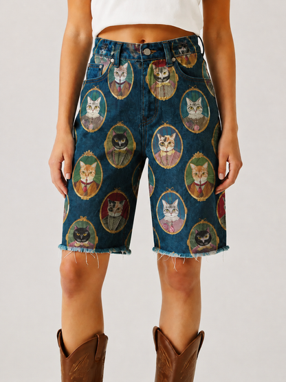 Roanbloom Cattail Creek Denim Bermuda Shorts