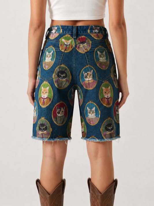 Roanbloom Cattail Creek Denim Bermuda Shorts