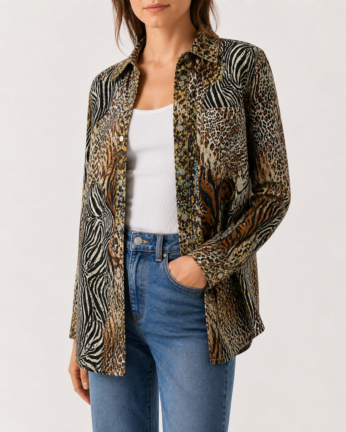 Sagebrush Mirage Long Sleeve Denim Shirt