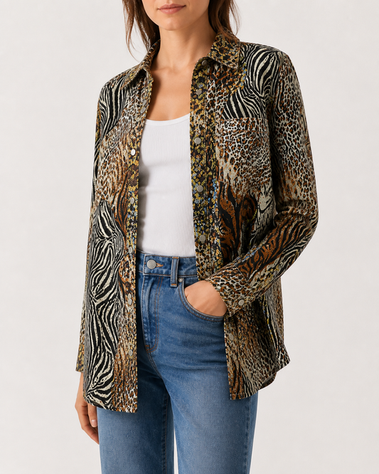 Sagebrush Mirage Long Sleeve Denim Shirt