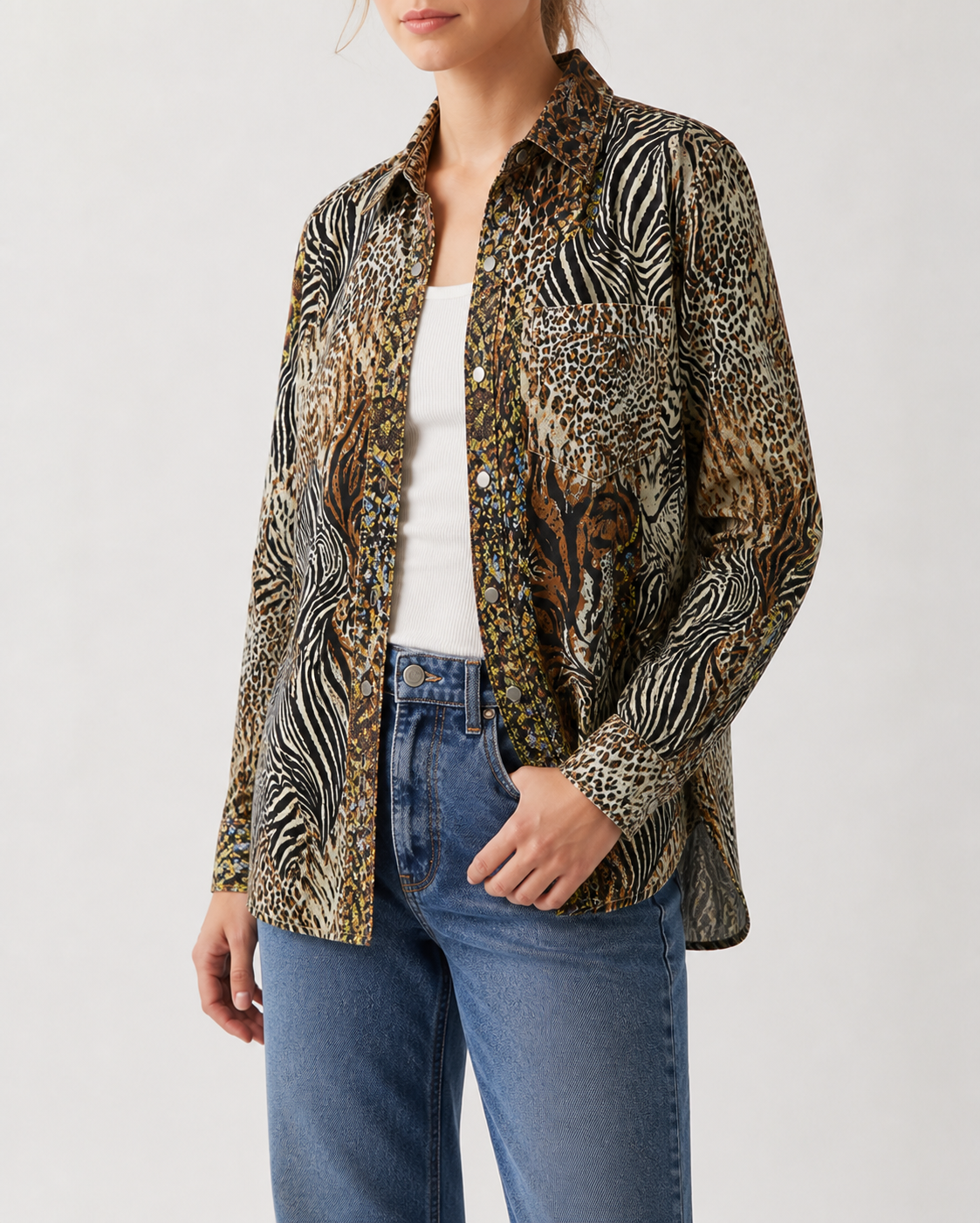 Sagebrush Mirage Long Sleeve Denim Shirt