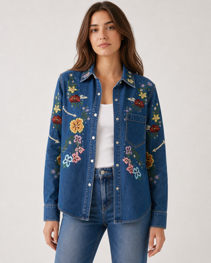 Wildflower Range Long Sleeve Denim Shirt