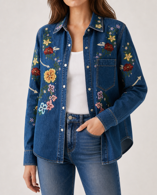 Wildflower Range Long Sleeve Denim Shirt