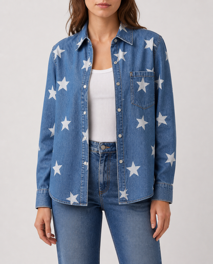 Starlight Ranger Denim Long Sleeve Denim Shirt