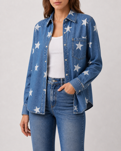 Starlight Ranger Denim Long Sleeve Denim Shirt