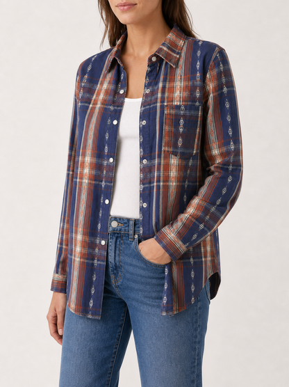 Prairie Drift Long Sleeve Denim Shirt