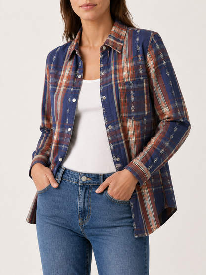 Prairie Drift Long Sleeve Denim Shirt