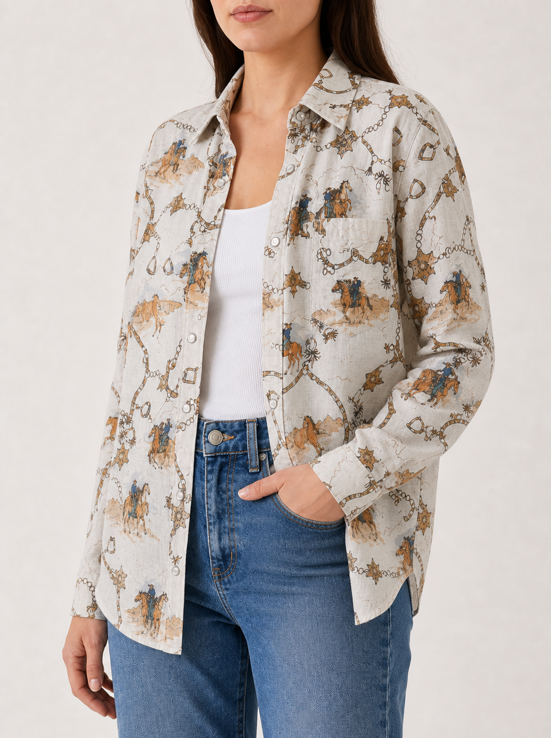 Desert Ride Long Sleeve Denim Shirt
