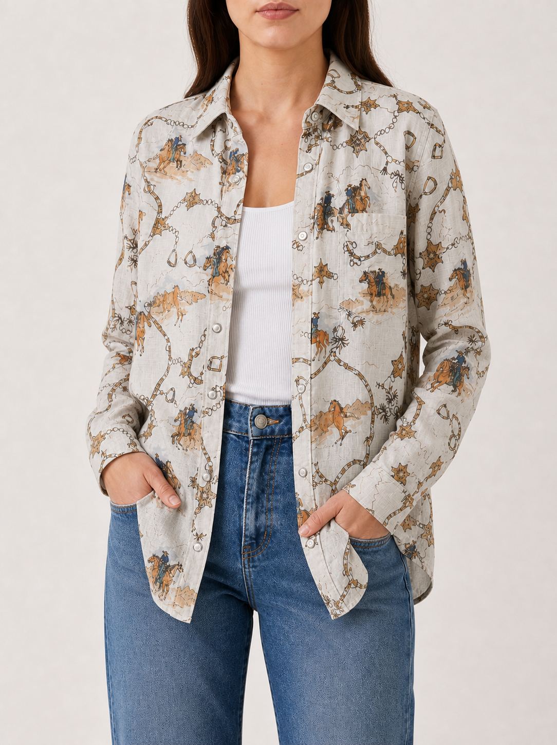 Desert Ride Long Sleeve Denim Shirt