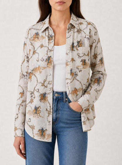 Desert Ride Long Sleeve Denim Shirt