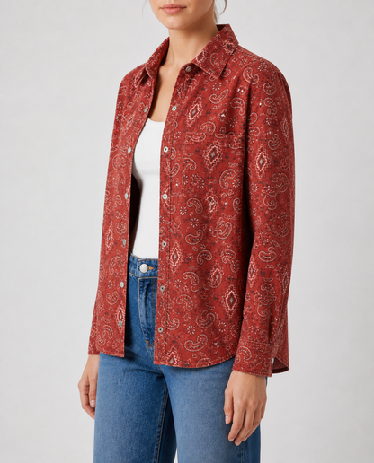 Prairie Ember Long Sleeve Denim Shirt