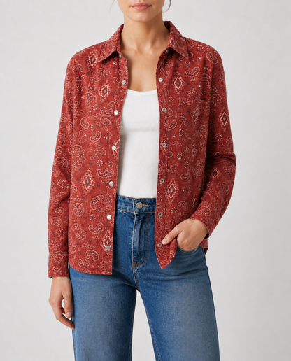 Prairie Ember Long Sleeve Denim Shirt