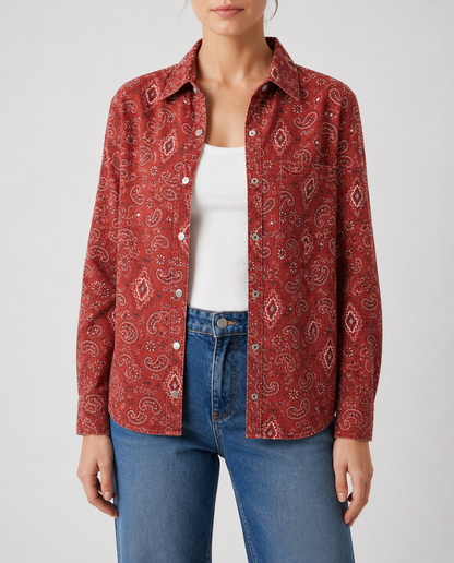 Prairie Ember Long Sleeve Denim Shirt